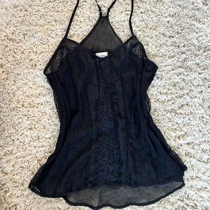 Black Daytrip Lace Tank
